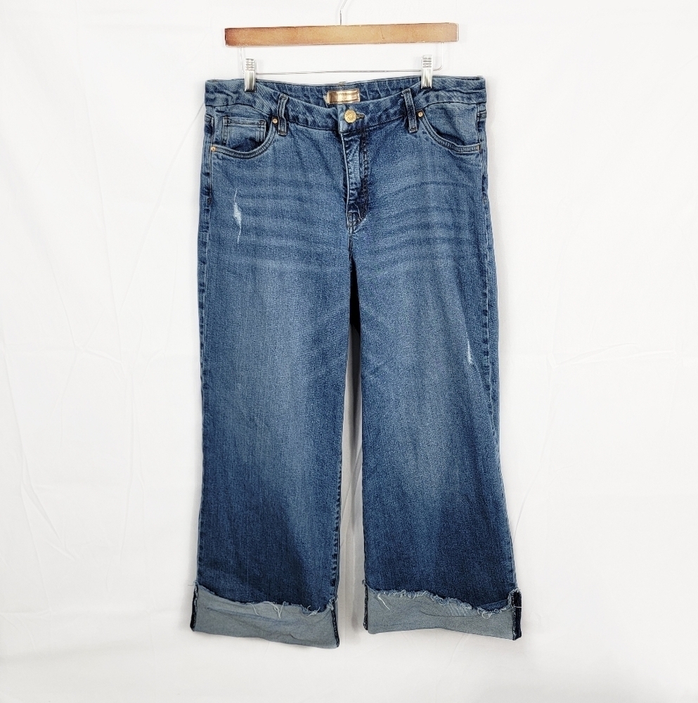 Kut from the Kloth Women's Boyfriend Jeans - Medium Blue Denim